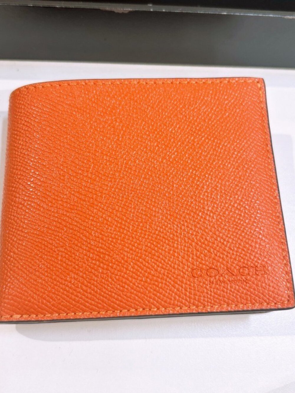 Coach Id Billfold Wallet CEB80 Spice Orange